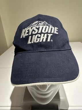 ACME Navy Blue and White Keystone Light Baseball Cap